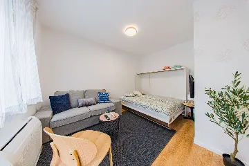 Zagreb Studio Apartment for 2 Adults with Balcony