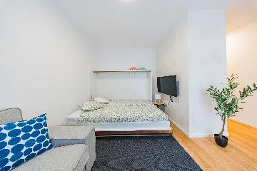 Zagreb Studio Apartment for 2 Adults with Balcony