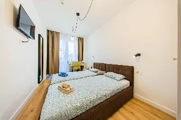 Studio Apartment for 2 in Zagreb with Balcony