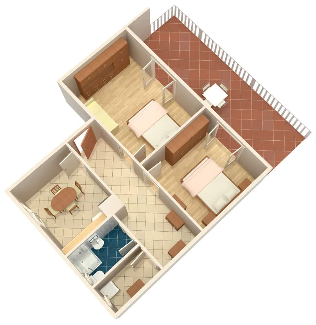 Two bedroom apartment near beach Privlaka, Zadar  A-a