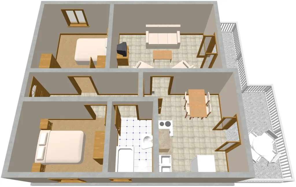 Two bedroom apartment near beach Seget Vranjica, Trogir  A-d