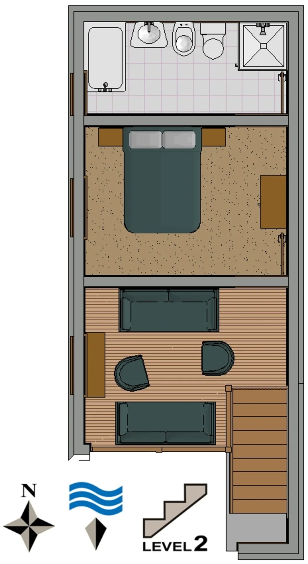 Two bedroom apartment with terrace and sea view Seget Vranjica, Trogir  A-a