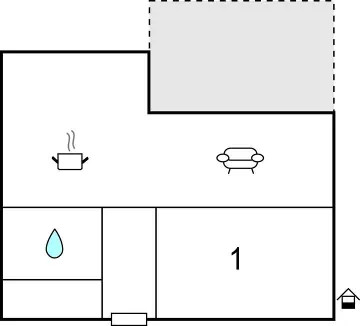 One-Bedroom Apartment in Jurdani for Up to 3
