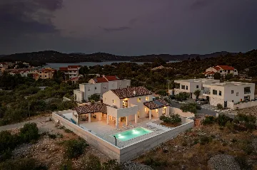 Family Villa in Jezera with Hydromassage Pool