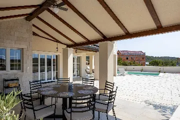 Family Villa in Jezera with Hydromassage Pool