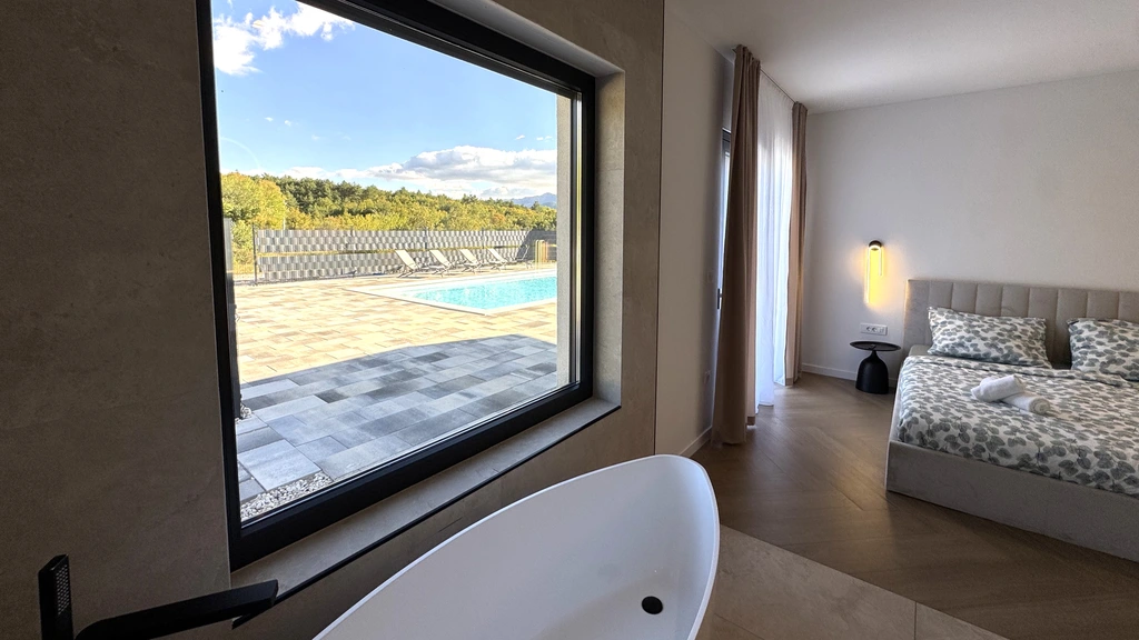 Lovrec Villa with Private Heated Pool and Jacuzzi