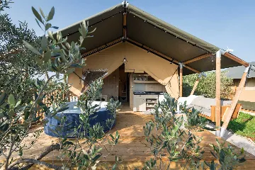 Glamping Tent with Private Hot Tub in Donje Selo