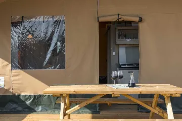 Glamping Tent in Donje Selo with Private Hot Tub