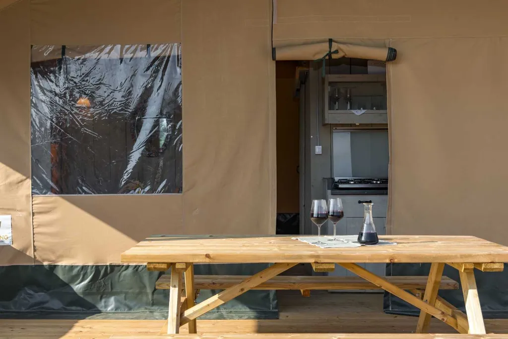 Glamping Tent in Donje Selo with Private Hot Tub