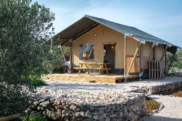 Glamping Tent in Donje Selo with Private Hot Tub