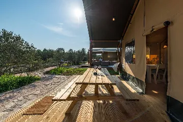 Glamping Tent in Donje Selo with Private Hot Tub