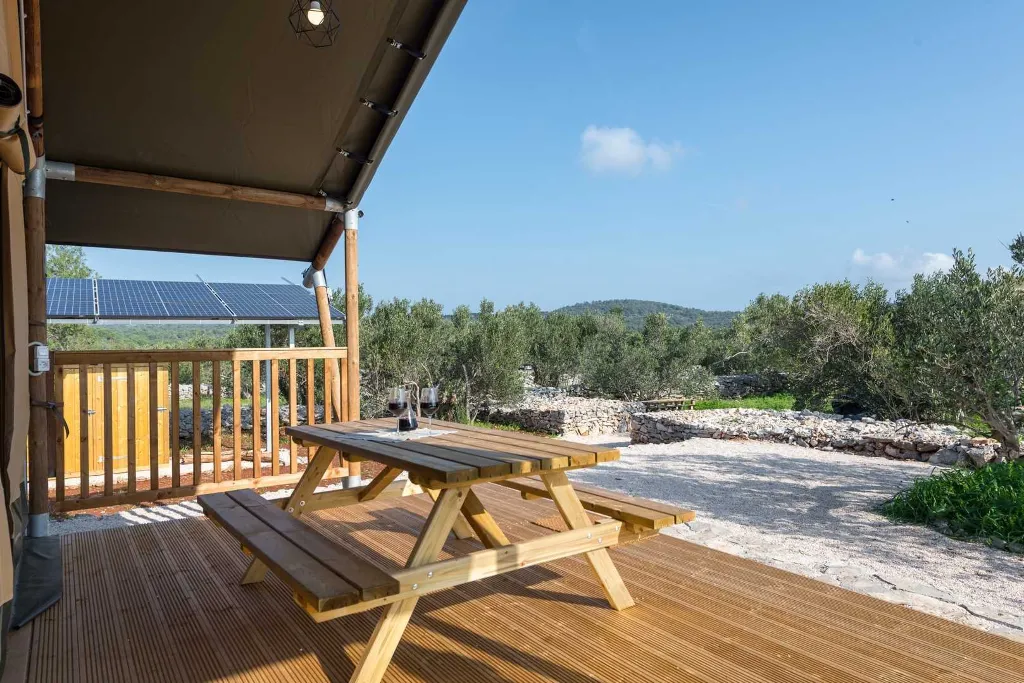 Glamping Tent in Donje Selo with Private Hot Tub