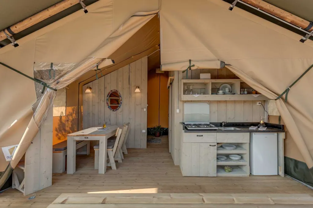 Glamping Tent in Donje Selo with Private Hot Tub