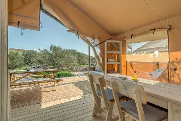 Glamping Tent in Donje Selo with Private Hot Tub