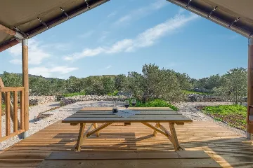 Glamping Tent in Donje Selo with Private Hot Tub