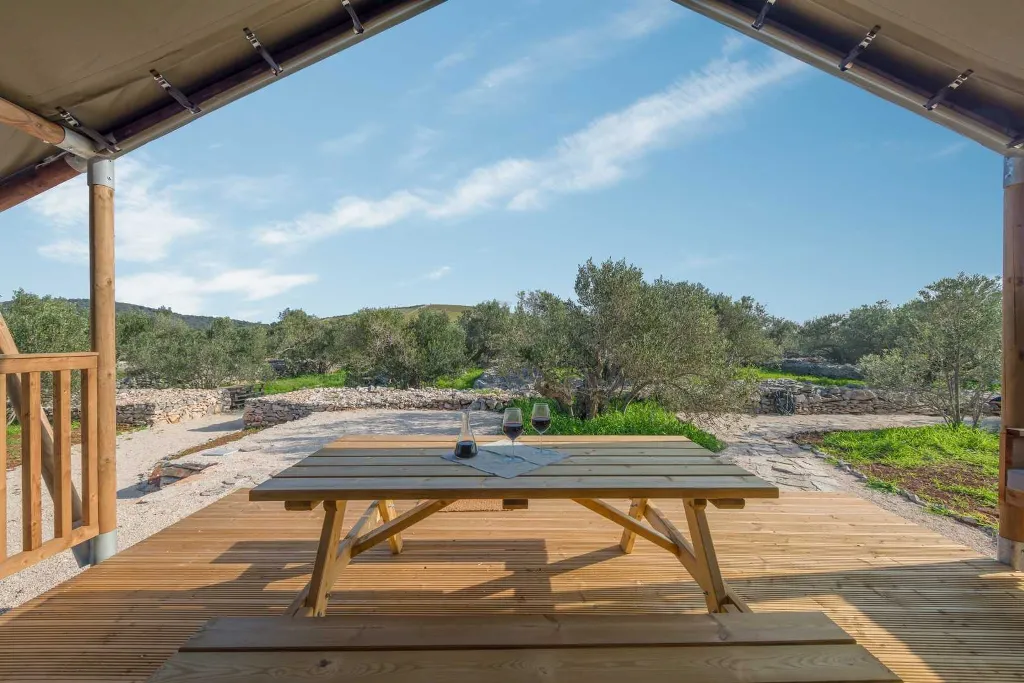Glamping Tent in Donje Selo with Private Hot Tub