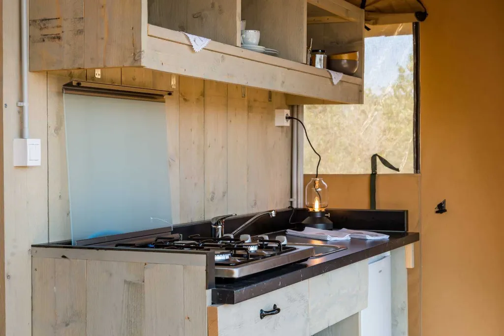 Glamping Tent in Donje Selo with Private Hot Tub