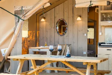 Glamping Tent in Donje Selo with Private Hot Tub