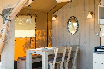 Glamping Tent in Donje Selo with Private Hot Tub