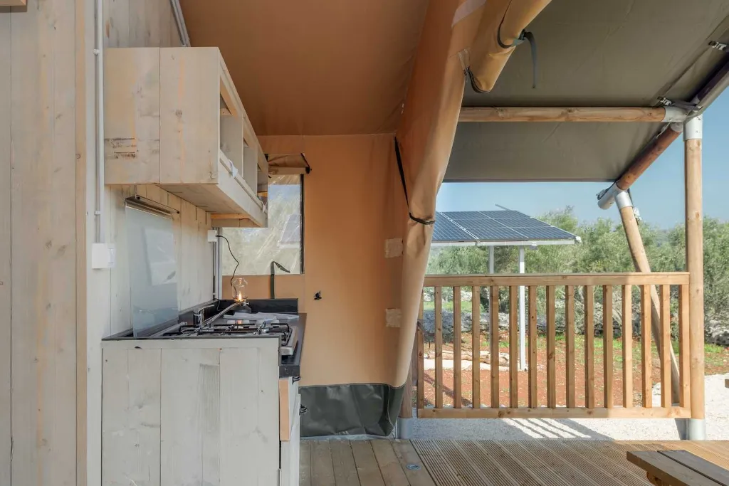 Glamping Tent in Donje Selo with Private Hot Tub