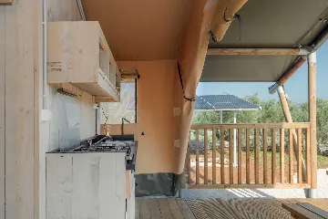 Glamping Tent in Donje Selo with Private Hot Tub