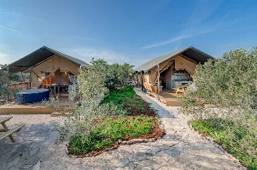 Glamping Tent in Donje Selo with Private Hot Tub