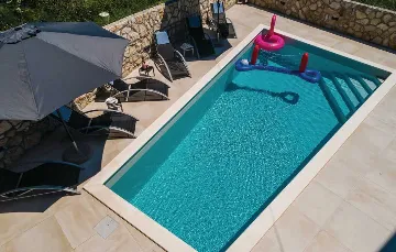 Zaton 4-Bedroom Holiday House with Sea View & Pool