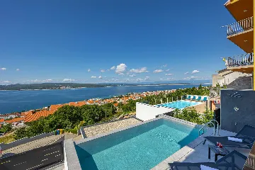 Heated Pool Villa with Jacuzzi in Crikvenica