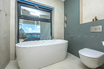 Heated Pool Villa with Jacuzzi in Crikvenica