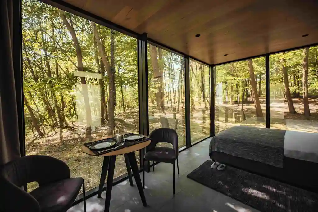 Glass House Cabin for 2 in Dubrava, Croatia