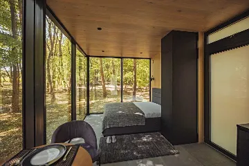Cabin for 2 with Glass Walls in Dubrava, Croatia