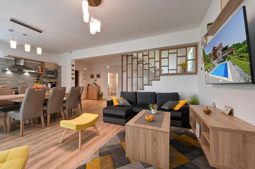 Holiday House in Pregrada with Sauna for 8 Guests