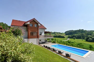 Holiday House in Pregrada with Sauna for 8 Guests