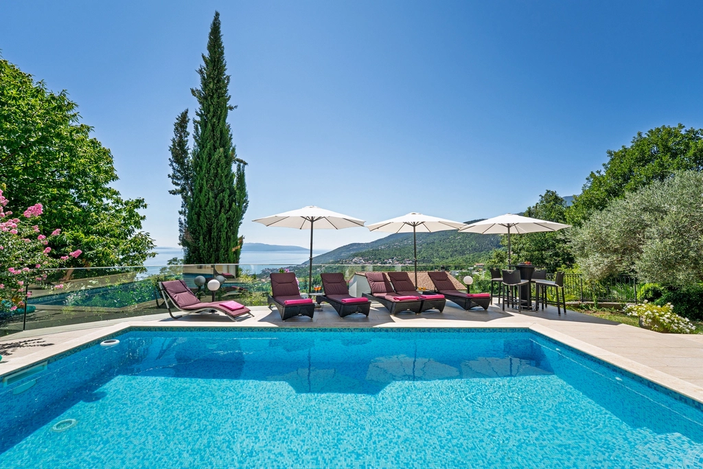 Apartment with Private Pool and Jacuzzi in Veprinac