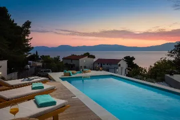 3-Bedroom Villa with Pool and Sea View in Zaostrog
