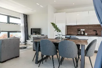 Apartment for Up to 5 Guests with Beach View in Bibinje