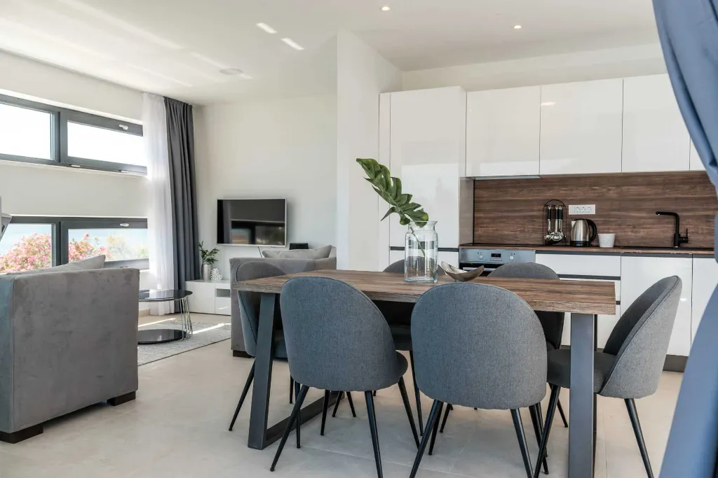Apartment for Up to 5 Guests with Beach View in Bibinje