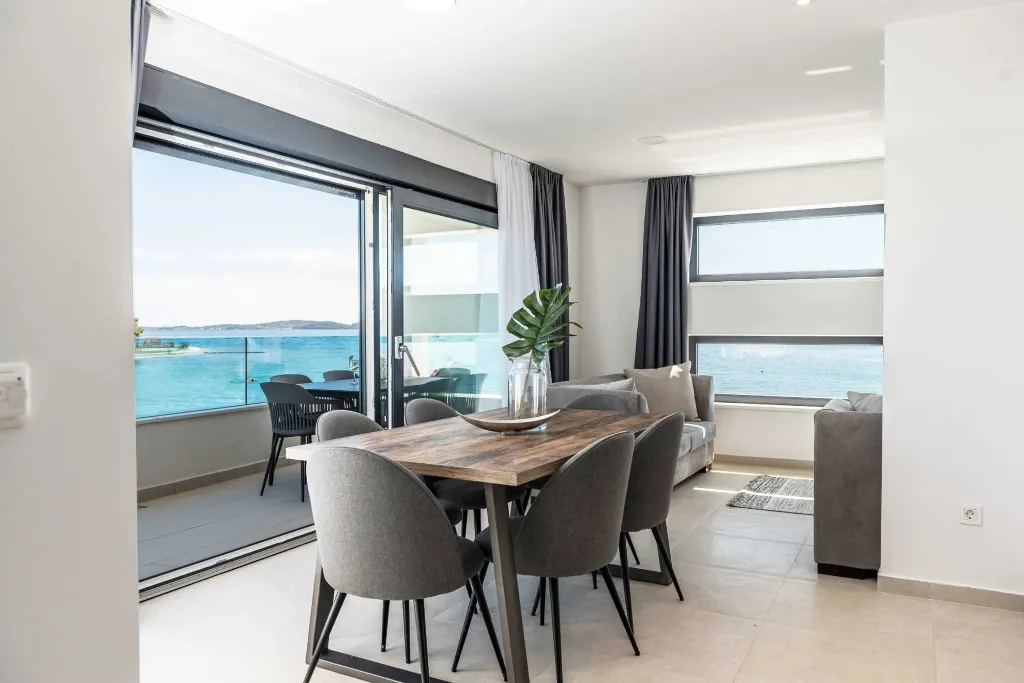 Apartment for Up to 5 Guests with Beach View in Bibinje
