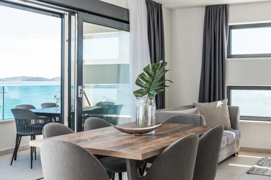 Apartment for Up to 5 Guests with Beach View in Bibinje