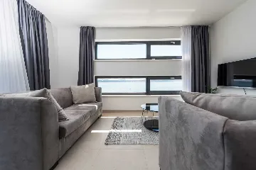 Apartment for Up to 5 Guests with Beach View in Bibinje