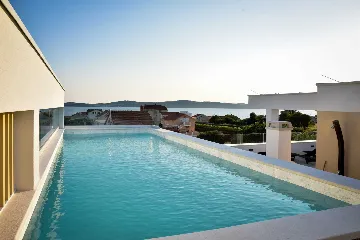 Bibinje Apartment for 4 Guests with Heated Rooftop Pool