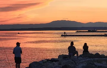 Studio in Crikvenica with Sea View and Parking