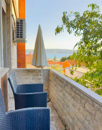 Studio in Crikvenica with Sea View and Parking