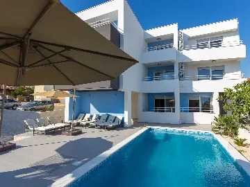 Basement Double Room with King Bed & Private Bath in Novalja