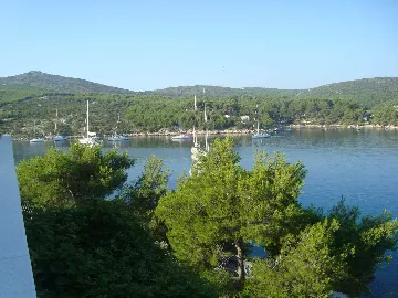 Hvar Apartment with Balcony and Bay View