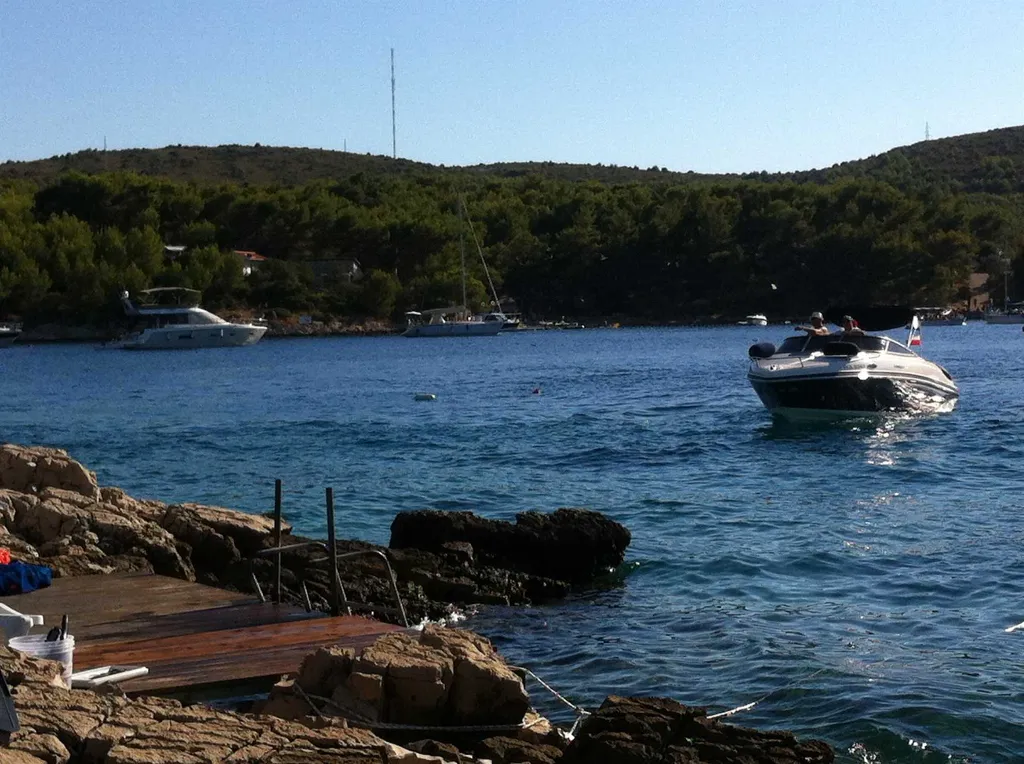 Hvar Apartment with Balcony and Bay View