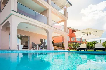 Apartment in Vrbnik with Private Infinity Pool