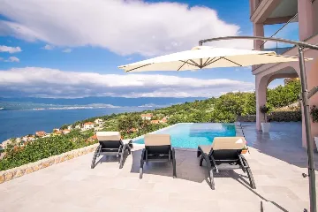 Apartment in Vrbnik with Private Infinity Pool