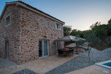 Stone Villa with Pool for 6 in Vrbnik