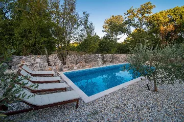 Stone Villa with Pool for 6 in Vrbnik